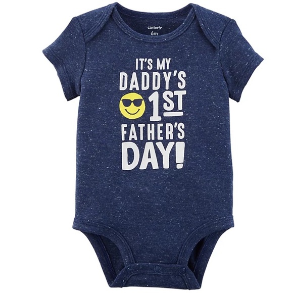 Carter's Other - Carter's "Daddy's 1st Father's Day" Slogan Bodysuit